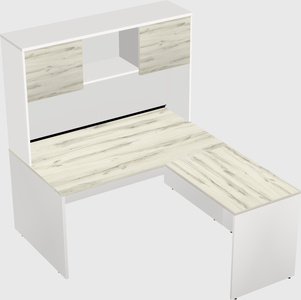 L-shaped office desk