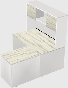 L-shaped office desk