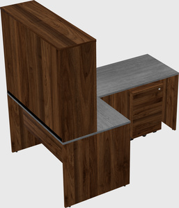 L-shaped office desk