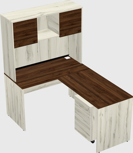 L-shaped office desk