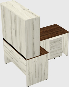 L-shaped office desk