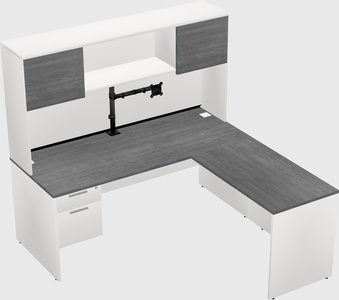 L-shaped office desk