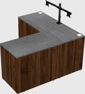 L-shaped office desk