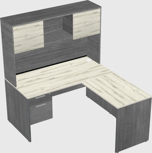 L-shaped office desk