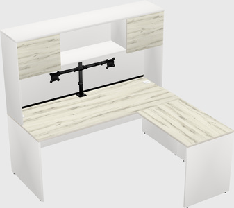 L-shaped office desk