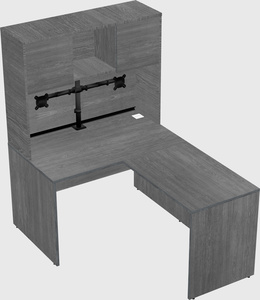 L-shaped office desk