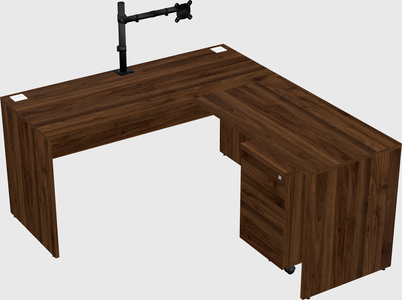 L-shaped office desk