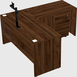 L-shaped office desk