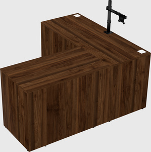 L-shaped office desk
