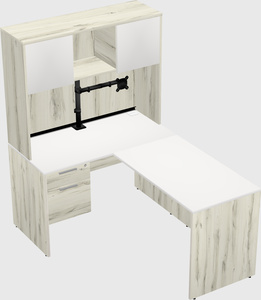 L-shaped office desk