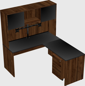 L-shaped office desk