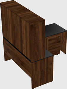 L-shaped office desk