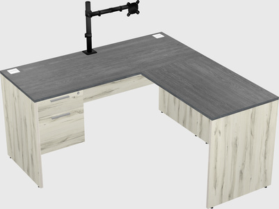 L-shaped office desk