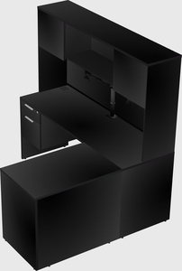 L-shaped office desk