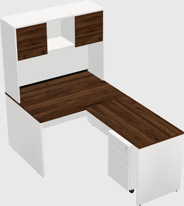 L-shaped office desk