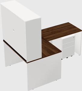 L-shaped office desk