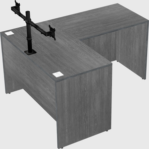 L-shaped office desk