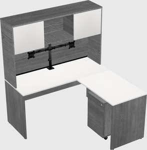L-shaped office desk