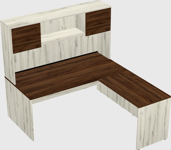 L-shaped office desk