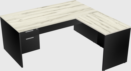 L-shaped office desk