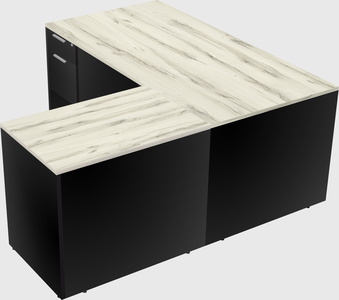 L-shaped office desk