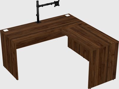 L-shaped office desk