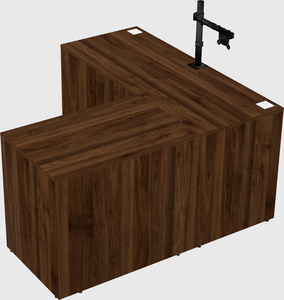 L-shaped office desk
