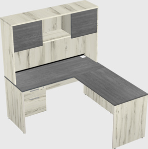 L-shaped office desk