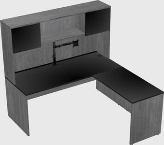 L-shaped office desk