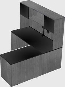 L-shaped office desk