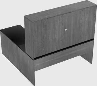 L-shaped office desk