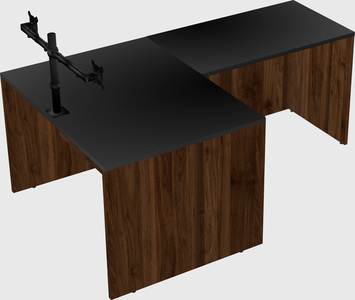 L-shaped office desk