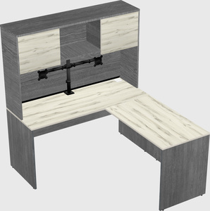 L-shaped office desk