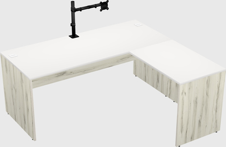 L-shaped office desk