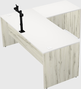 L-shaped office desk