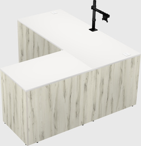 L-shaped office desk