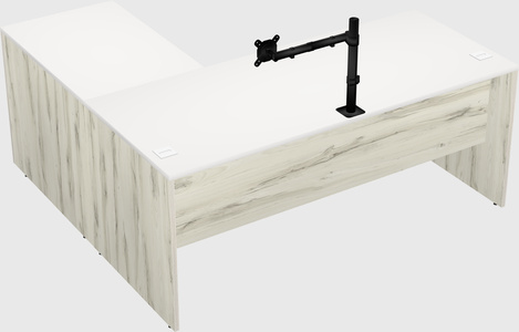 L-shaped office desk