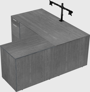 L-shaped office desk