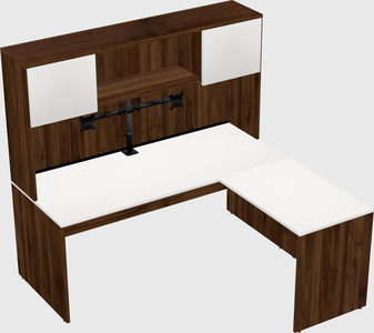 L-shaped office desk
