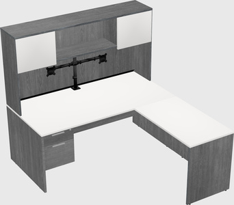 L-shaped office desk