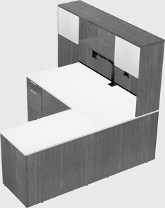 L-shaped office desk