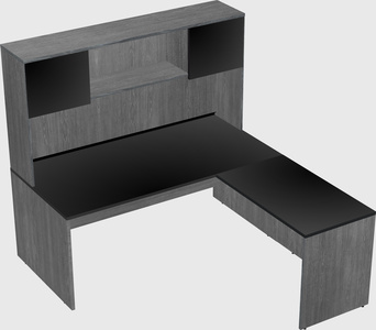 L-shaped office desk