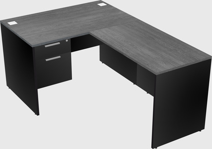 L-shaped office desk
