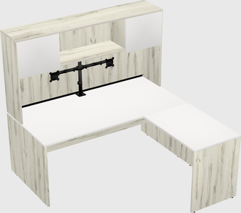 L-shaped office desk