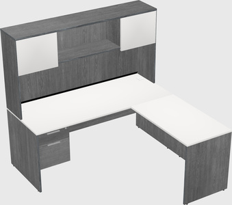 L-shaped office desk