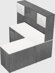 L-shaped office desk