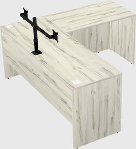 L-shaped office desk
