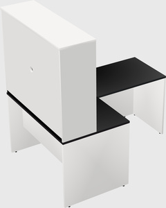 L-shaped office desk