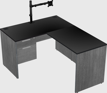 L-shaped office desk
