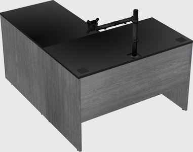 L-shaped office desk